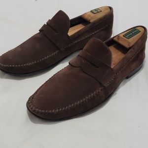 Bally's mens suede loafers.  Brown. Size 9.5
